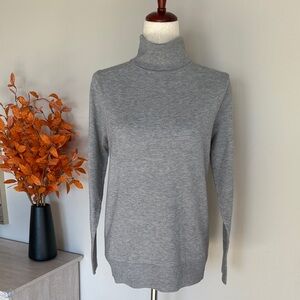 NWOT Gray Staccato Turtleneck Sweater with Button Cuffs
